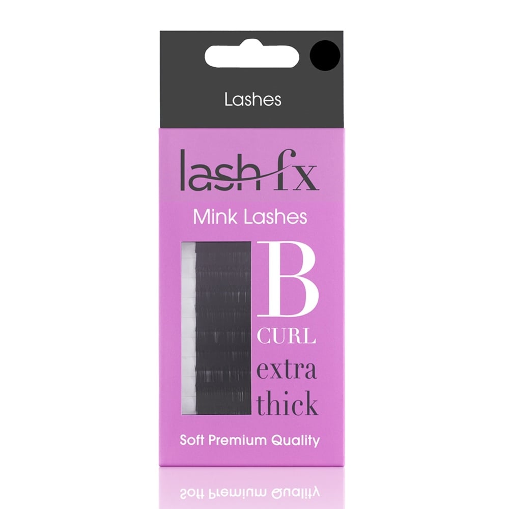 Lash FX Mink B Curl 0.20 Extra Thick Individual Lashes 10mm