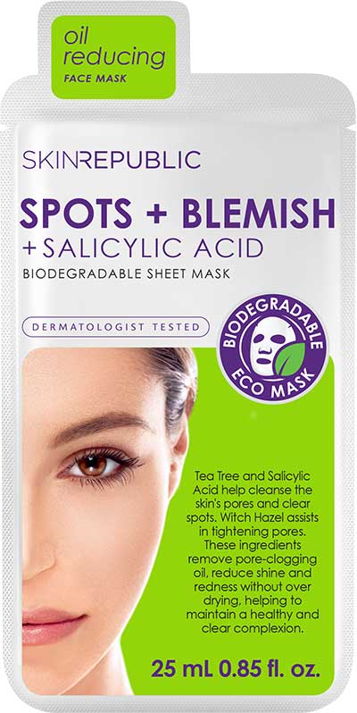 Skin Republic Spots + Blemish Sheet Mask