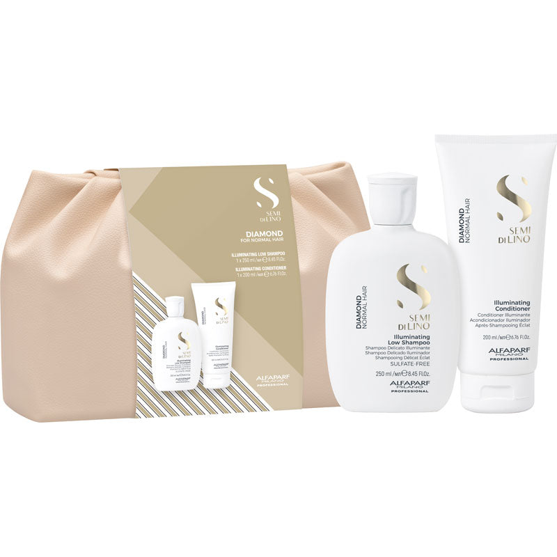 Alfaparf Semi Di Lino Diamond Duo Kit 2026 - Illuminating Shampoo 250ml and Conditioner 200ml