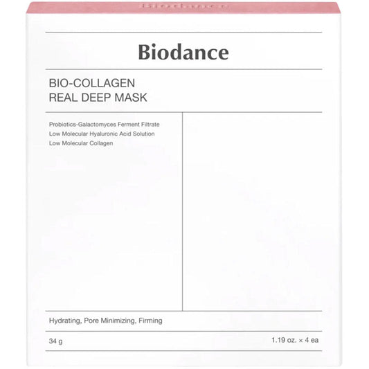 Biodance Bio-Collagen Real Deep Face Mask 34g - Pack Of 4