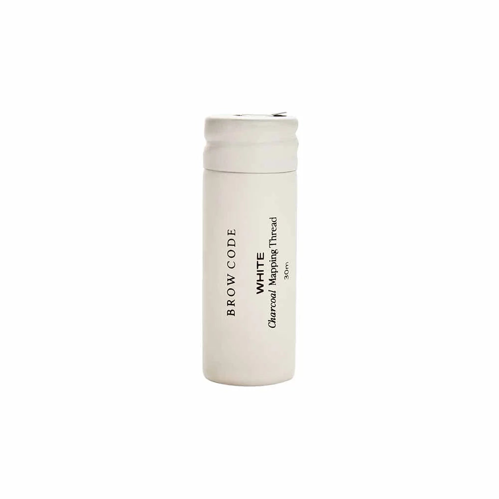 Brow Code Charcoal Mapping Thread - White 30m