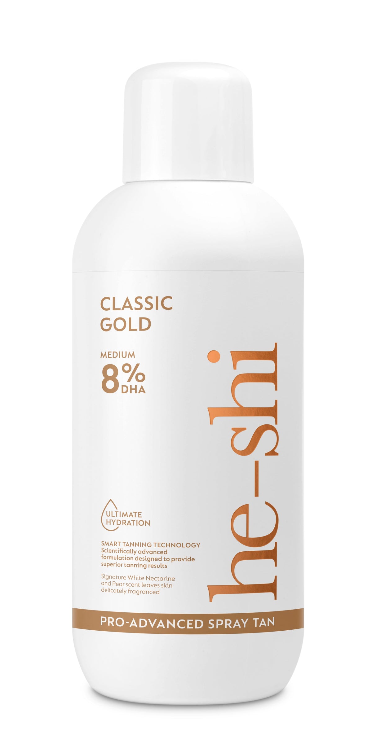 He-Shi Classic Gold (Medium) 8% DHA Spray Tan 1000ml