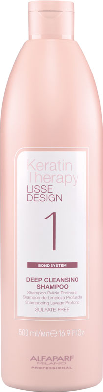 Alfaparf Lisse Design Keratin Therapy Deep Cleansing Shampoo 500ml NEW FORMULA
