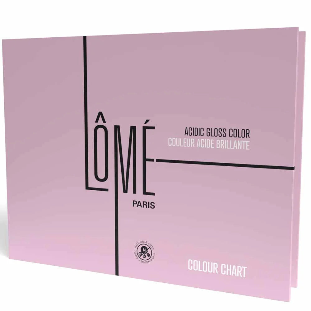 Lômé Paris Acidic Gloss Demi-Permanent Colour Shade Chart