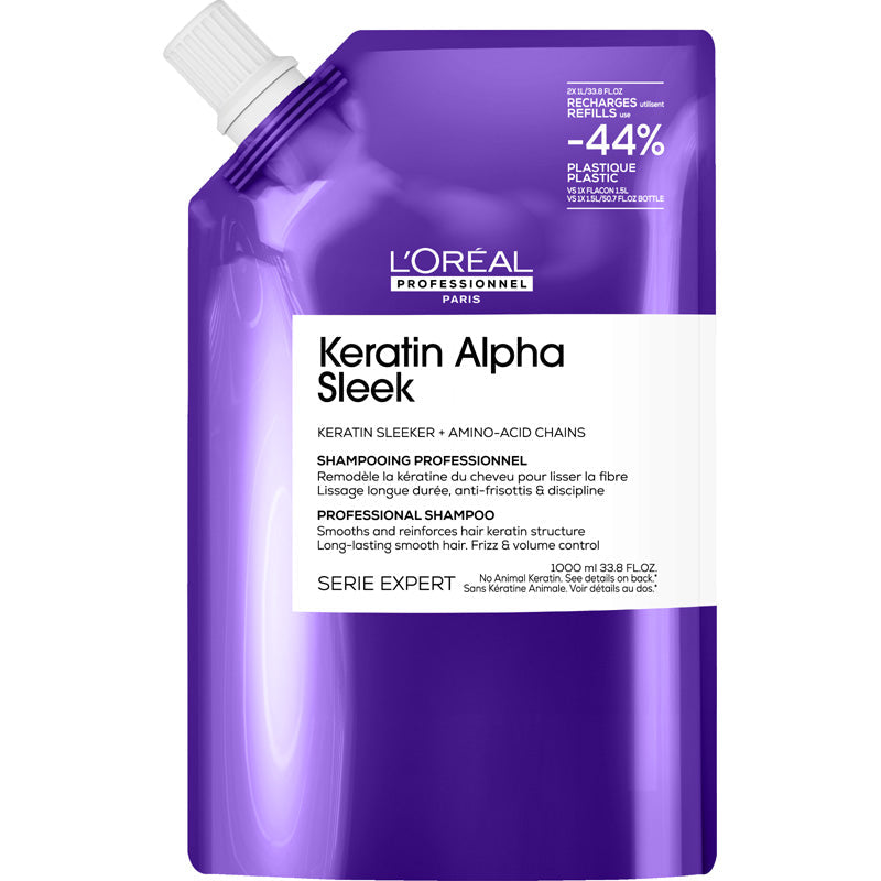 L'Oréal Professionnel Série Expert Keratin Alpha Sleek Shampoo Refill 1 Litre