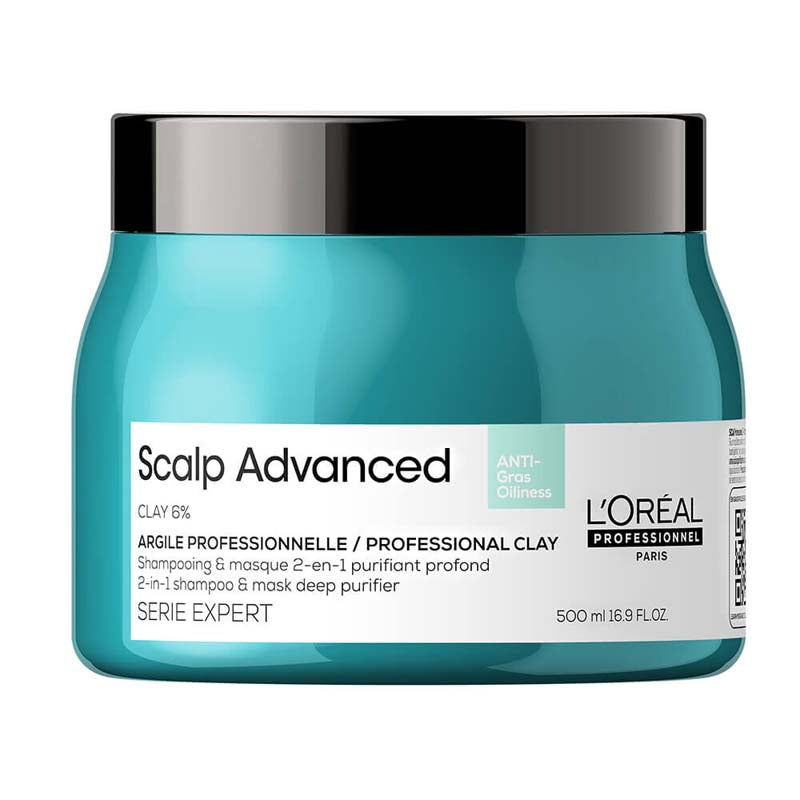 L'Oréal Professionnel Série Expert Scalp Advanced Anti-Oiliness 2-in-1 Deep Purifier Clay Mask 500ml