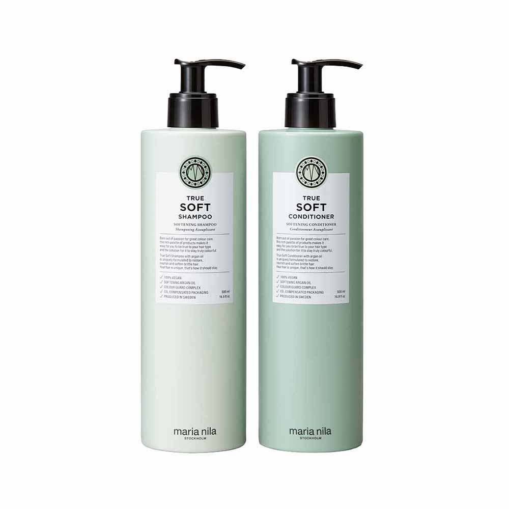 Maria Nila True Soft Shampoo & Conditioner Duo, 2x 500ml