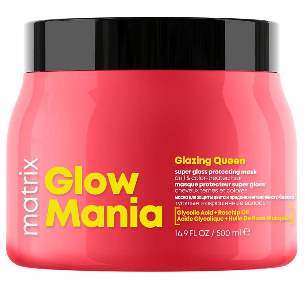 Matrix Glow Mania Super Gloss Protecting Mask for Dull & Color Treated Hair 500ml