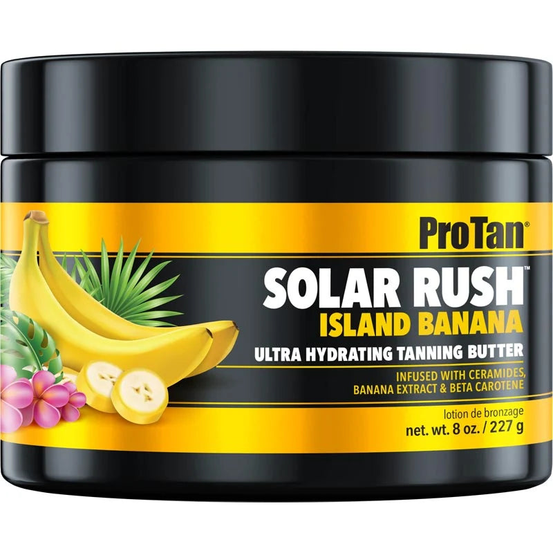 Pro Tan Solar Rush Island Banana Ultra Hydrating Tanning Butter 227g