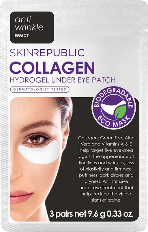 Skin Republic Collagen Hydrogel Under Eye Mask (3 Pairs)