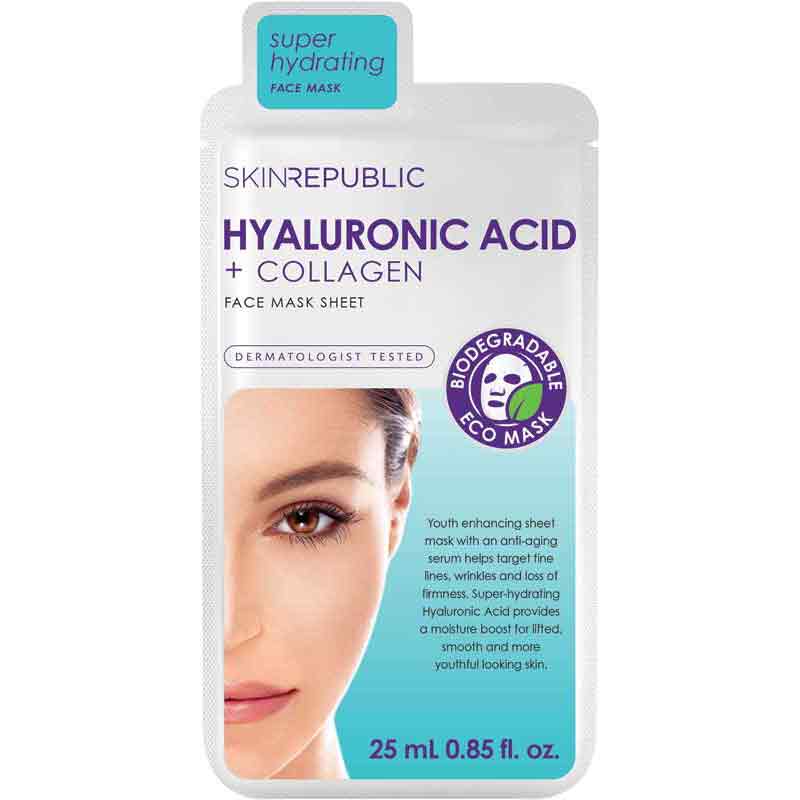 Skin Republic Hyaluronic Acid + Collagen Sheet Mask